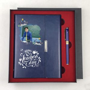 Bộ Giftset Sổ Tay Kèm Bút Màu Xanh – Quà Tặng 20/11