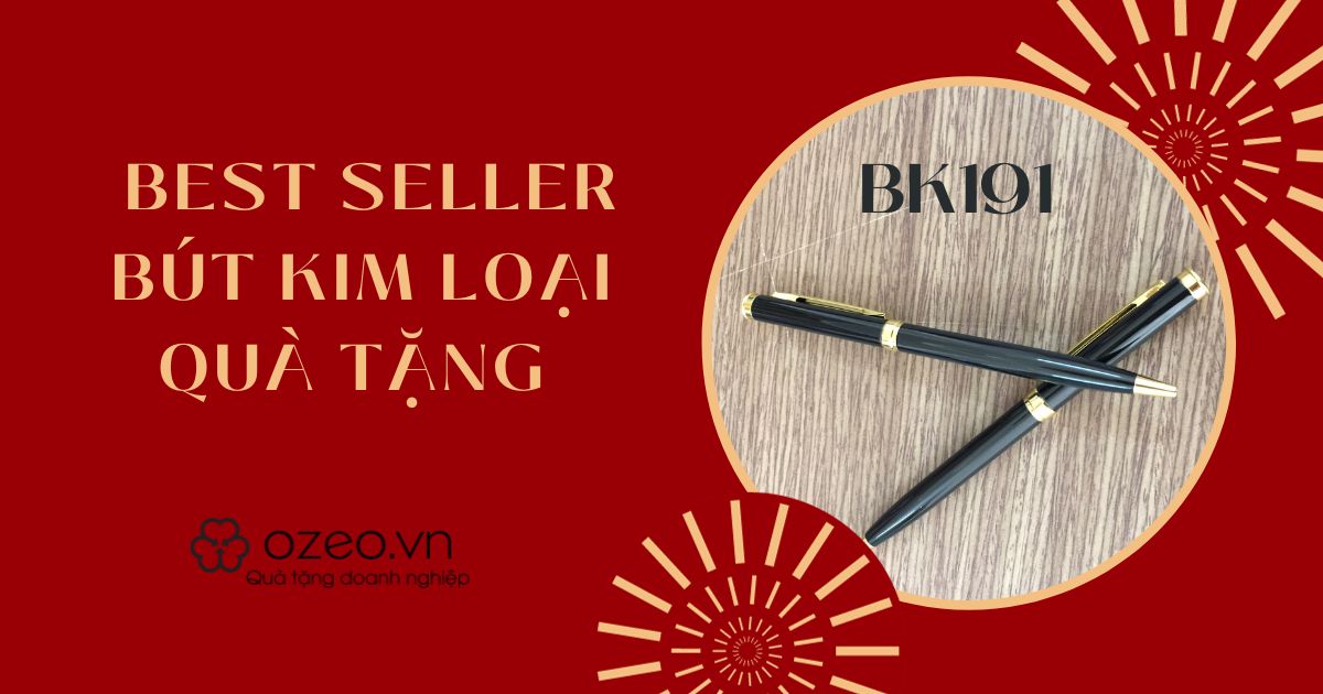 You are currently viewing Bút kim loại BK 191 – Best seller trong làng bút kim loại quà tặng.