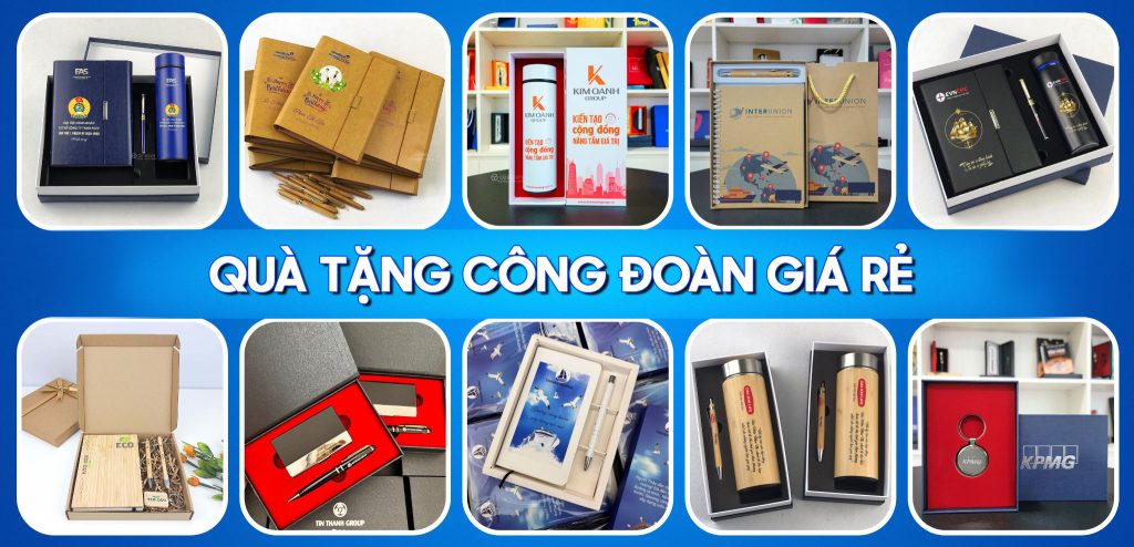 tổng hợp quà tặng công đoàn giá rẻ in logo cho doanh nghiệp làm quà tặng công nhân viên