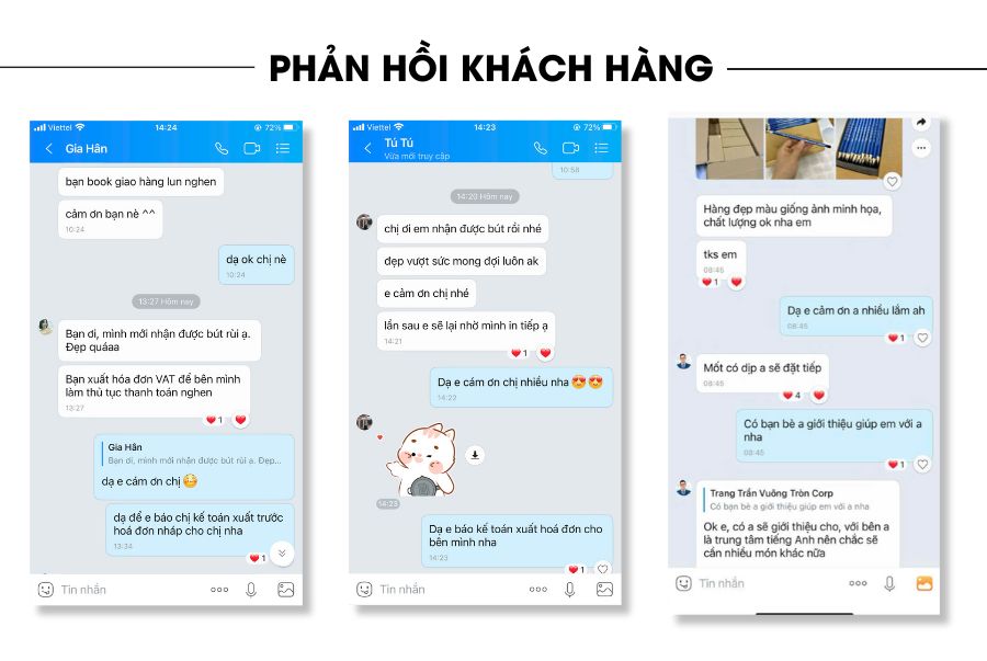 phản hồi tích cực của khách hàng Ozeo