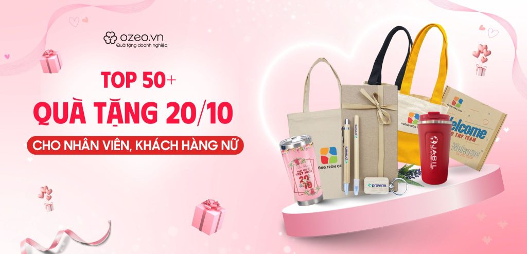 tổng hợp các mẫu quà tặng 20-20 cho nhân viên và khách hàng nữ