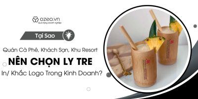 Tại Sao Quán Cafe, Khách Sạn, Resort và Homestay Nên Sử Dụng Ly Tre In/Khắc Logo?