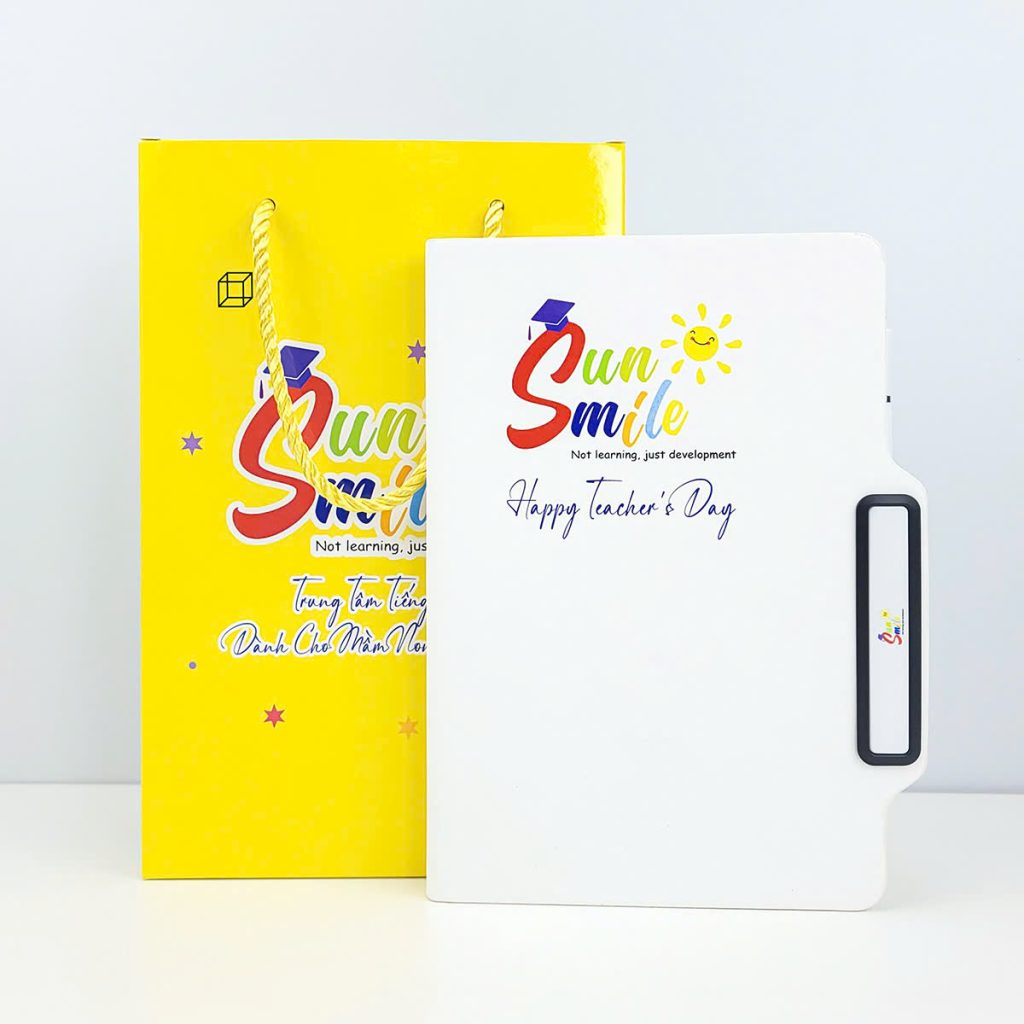 Set Quà Tặng Thầy Cô 20-11 In Logo Trung Tâm Tiếng Anh Sun Smile