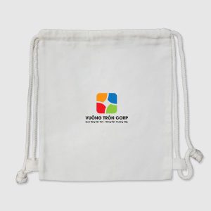 In Logo Lên Balo Vải Canvas Rút Dây 33x36cm Theo Yêu Cầu