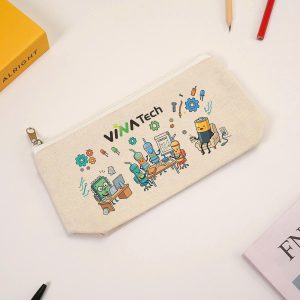 Túi Bút Vải Canvas In Logo Giá Rẻ Thân Thiện Môi Trường TB01