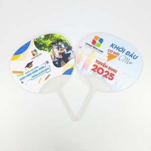 Quạt Nhựa Cầm Tay In Logo Quảng Cáo Giá Tốt