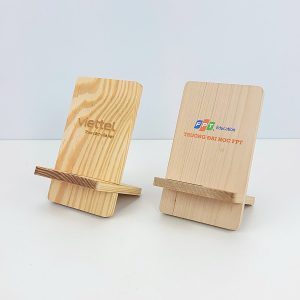 Giá Đỡ Điện Thoại Gỗ In Logo Quà Tặng Khách Hàng Độc Đáo