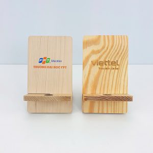 Giá Đỡ Điện Thoại Gỗ In Logo Quà Tặng Khách Hàng Độc Đáo
