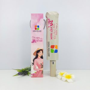 Set Dù Gấp Gọn & Hộp In Logo – Tri Ân Nhân Viên Dịp 20/10