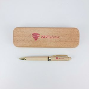 Set Hộp & Bút Gỗ In Logo Quà Tặng Khách Mời Sự Kiện
