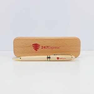 Set Hộp & Bút Gỗ In Logo Quà Tặng Khách Mời Sự Kiện