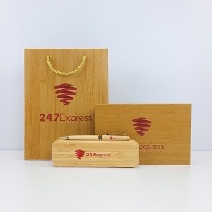 Set Quà Tặng Tre In Logo Dành Cho Đơn Vị Vận Chuyển