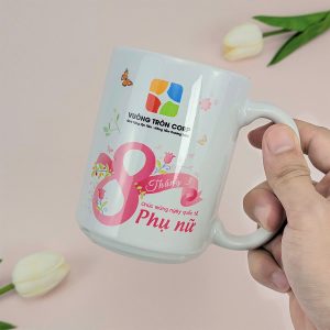 In Logo Ly Sứ Quà Tặng 8/3 Tri Ân Phái Đẹp LS02